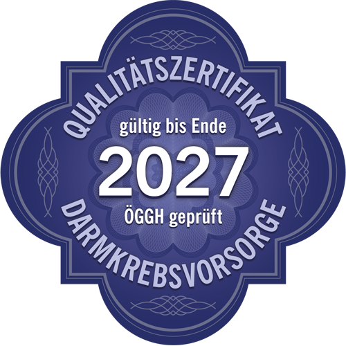 Siegel Darmkrebsvorsorge